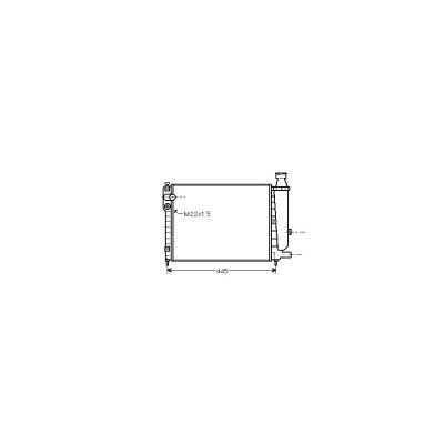 INTERNATIONAL RADIATORS Radiateur refroidissement du moteur 09002046  