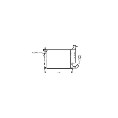 INTERNATIONAL RADIATORS Radiateur refroidissement du moteur 09002059 