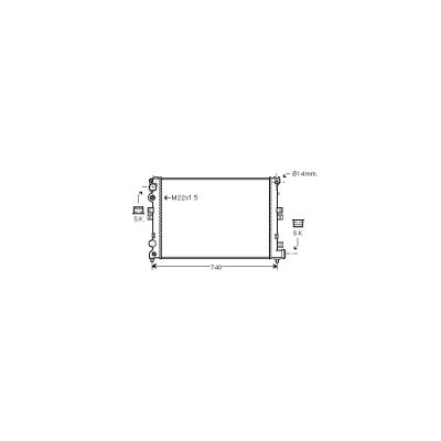 VAN WEZEL Radiateur refroidissement du moteur 09002079 International Radiators 