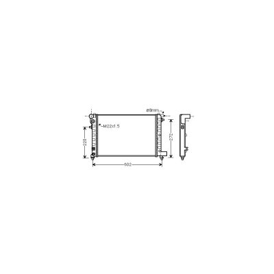 VAN WEZEL Radiateur refroidissement du moteur 09002120 International Radiators