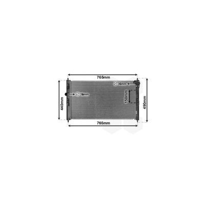 VAN WEZEL Radiateur refroidissement du moteur 09012709 International Radiators 