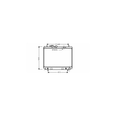 INTERNATIONAL RADIATORS Radiateur refroidissement du moteur 11002044 