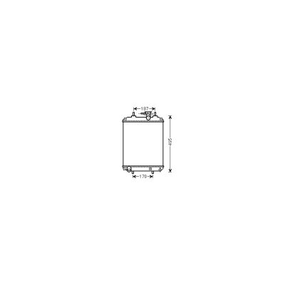 VAN WEZEL Radiateur refroidissement du moteur 11002066 International Radiators