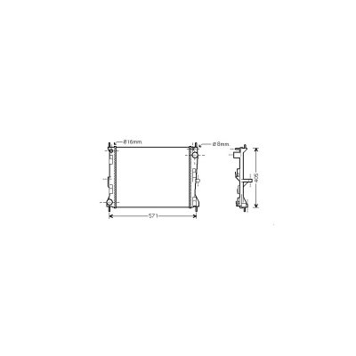 VAN WEZEL Radiateur refroidissement du moteur 13002235 International Radiators