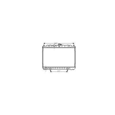 VAN WEZEL Radiateur refroidissement du moteur 13002238 International Radiators 