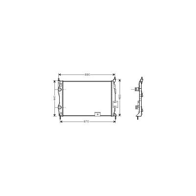 VAN WEZEL Radiateur refroidissement du moteur 13002278 International Radiators