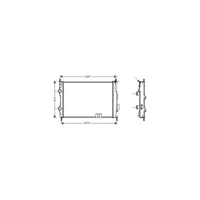 VAN WEZEL Radiateur refroidissement du moteur 13002280 International Radiators