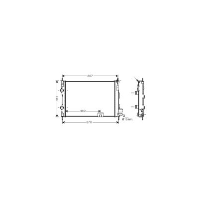 VAN WEZEL Radiateur refroidissement du moteur 13002287 International Radiators