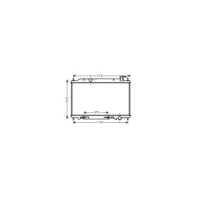INTERNATIONAL RADIATORS Radiateur refroidissement du moteur 13002295 