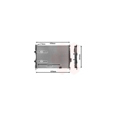 VAN WEZEL Radiateur refroidissement du moteur 13002414 International Radiators