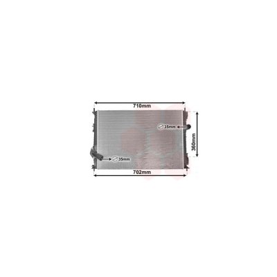 VAN WEZEL Radiateur refroidissement du moteur 13012702 International Radiators