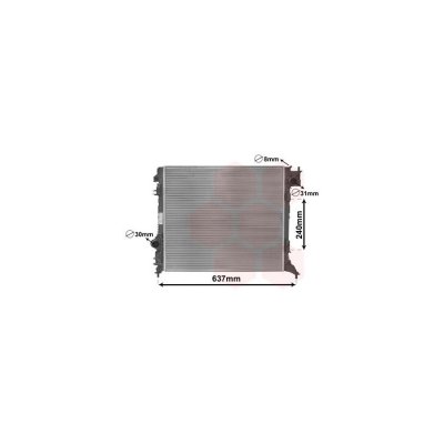 INTERNATIONAL RADIATORS Radiateur refroidissement du moteur 13012703 