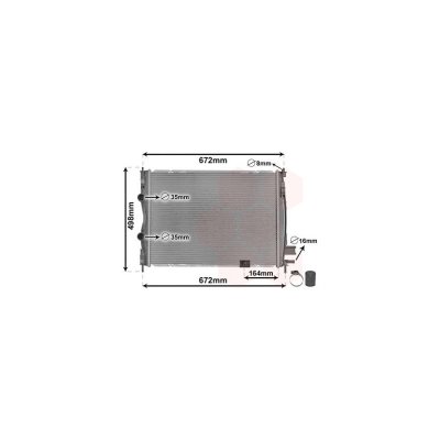 VAN WEZEL Radiateur refroidissement du moteur 13012708 International Radiators