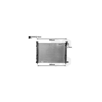 VAN WEZEL Radiateur refroidissement du moteur 15002007 International Radiators