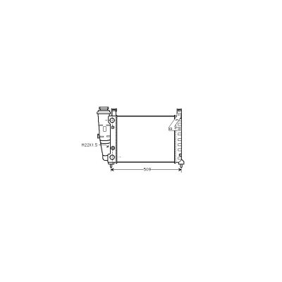 VAN WEZEL Radiateur refroidissement du moteur 17002040 International Radiators