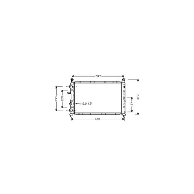 VAN WEZEL Radiateur refroidissement du moteur 17002066 International Radiators