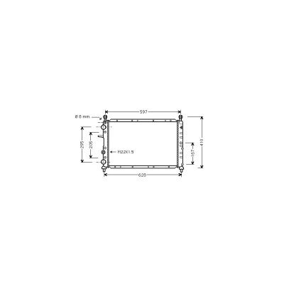 VAN WEZEL Radiateur refroidissement du moteur 17002095 International Radiators