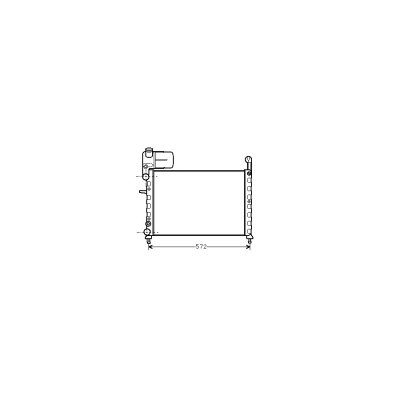VAN WEZEL Radiateur refroidissement du moteur 17002101 International Radiators