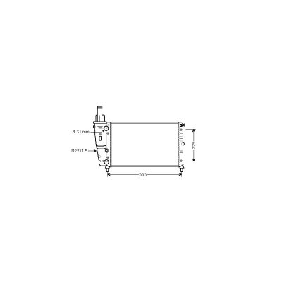 VAN WEZEL Radiateur refroidissement du moteur 17002139 International Radiators