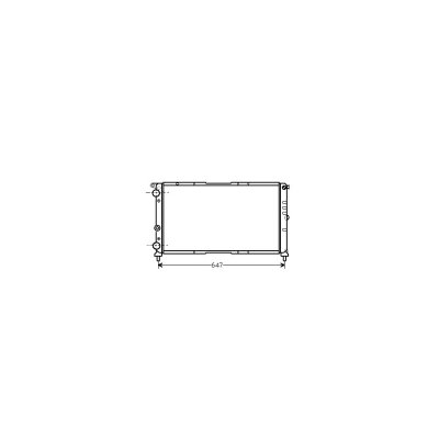 VAN WEZEL Radiateur refroidissement du moteur 17002142 International Radiators