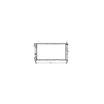 VAN WEZEL Radiateur refroidissement du moteur 17002143 International Radiators