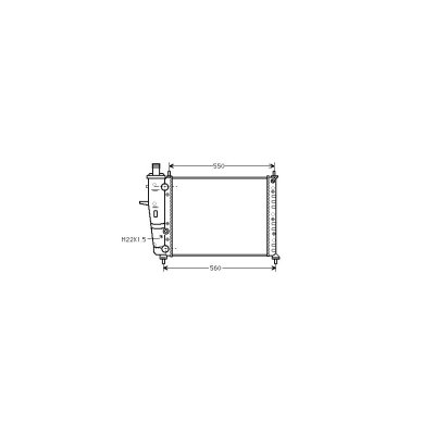 INTERNATIONAL RADIATORS Radiateur refroidissement du moteur 17002159 