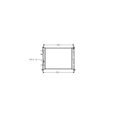 VAN WEZEL Radiateur refroidissement du moteur 17002161 International Radiators