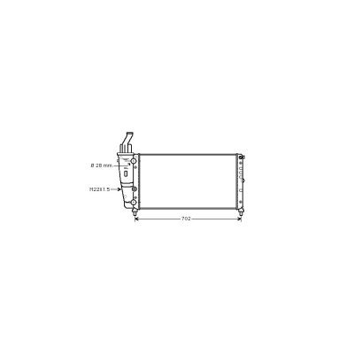 VAN WEZEL Radiateur refroidissement du moteur 17002200 International Radiators