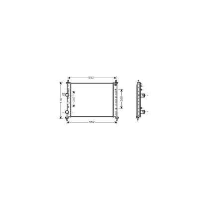 VAN WEZEL Radiateur refroidissement du moteur 17002201 International Radiators