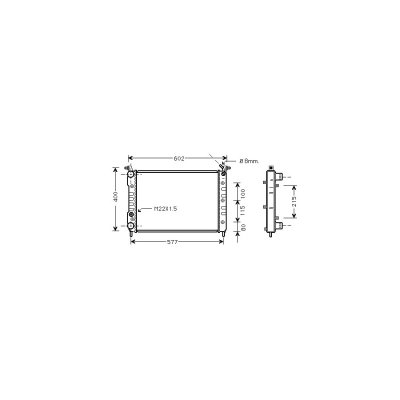 VAN WEZEL Radiateur refroidissement du moteur 17002232 International Radiators