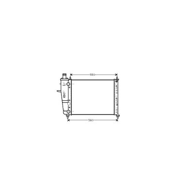 VAN WEZEL Radiateur refroidissement du moteur 17002233 International Radiators