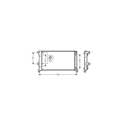 VAN WEZEL Radiateur refroidissement du moteur 17002250 International Radiators