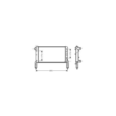 VAN WEZEL Radiateur refroidissement du moteur 17002263 International Radiators