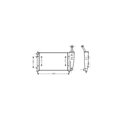 VAN WEZEL Radiateur refroidissement du moteur 17002300 International Radiators 
