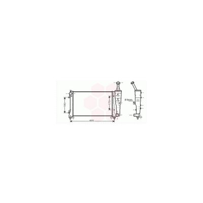 VAN WEZEL Radiateur refroidissement du moteur 17002308 International Radiators