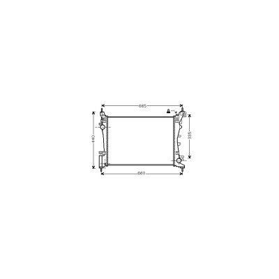 VAN WEZEL Radiateur refroidissement du moteur 17002318 International Radiators