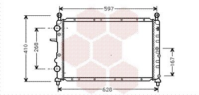 VAN WEZEL Radiateur refroidissement du moteur 17002322 International Radiators