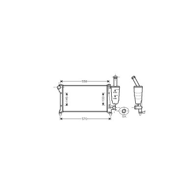 VAN WEZEL Radiateur refroidissement du moteur 17002368 International Radiators