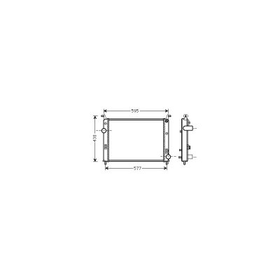 VAN WEZEL Radiateur refroidissement du moteur 17002371 International Radiators