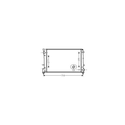 VAN WEZEL Radiateur refroidissement du moteur 17002390 International Radiators