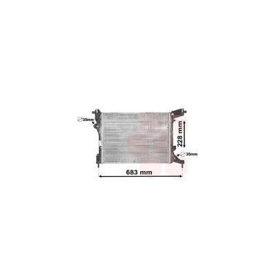 VAN WEZEL Radiateur refroidissement du moteur 17002413 International Radiators