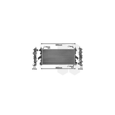 VAN WEZEL Radiateur refroidissement du moteur 17002453 International Radiators