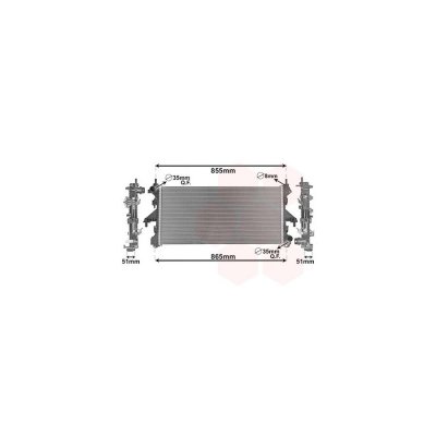 VAN WEZEL Radiateur refroidissement du moteur 17012704 International Radiators