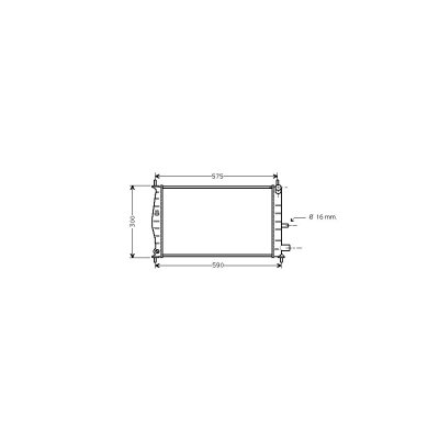 VAN WEZEL Radiateur refroidissement du moteur 18002218 International Radiators