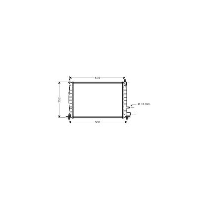 VAN WEZEL Radiateur refroidissement du moteur 18002220 International Radiators