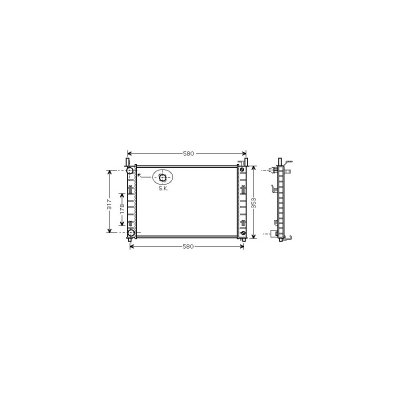 VAN WEZEL Radiateur refroidissement du moteur 18002324 International Radiators