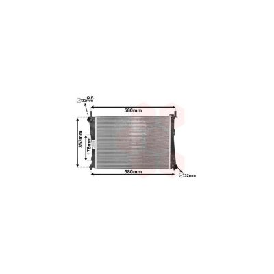 VAN WEZEL Radiateur refroidissement du moteur 18002325 International Radiators