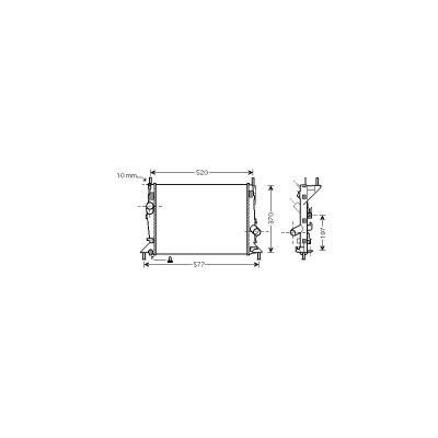 VAN WEZEL Radiateur refroidissement du moteur 18002368 International Radiators