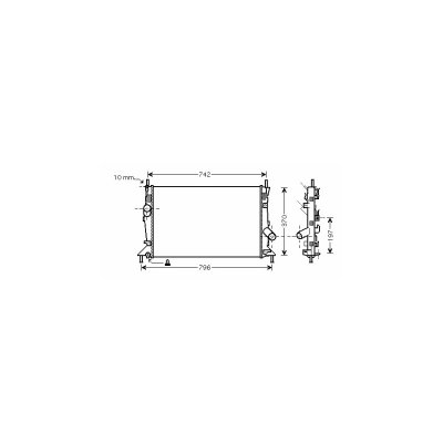 VAN WEZEL Radiateur refroidissement du moteur 18002370 International Radiators