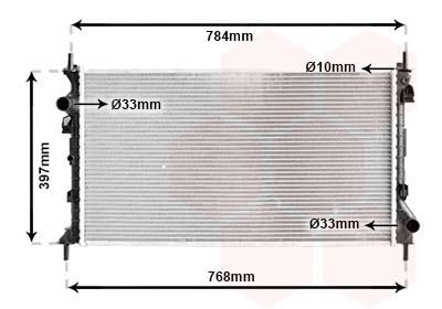 VAN WEZEL Radiateur refroidissement du moteur 18002382 International Radiators